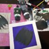 "Okra" Reduction Linocut Kitchen Art - Image 9
