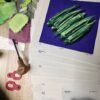 "Okra" Reduction Linocut Kitchen Art - Image 4