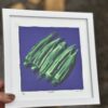 "Okra" Reduction Linocut Kitchen Art