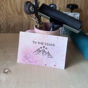 To The Stars Block Print Artwork