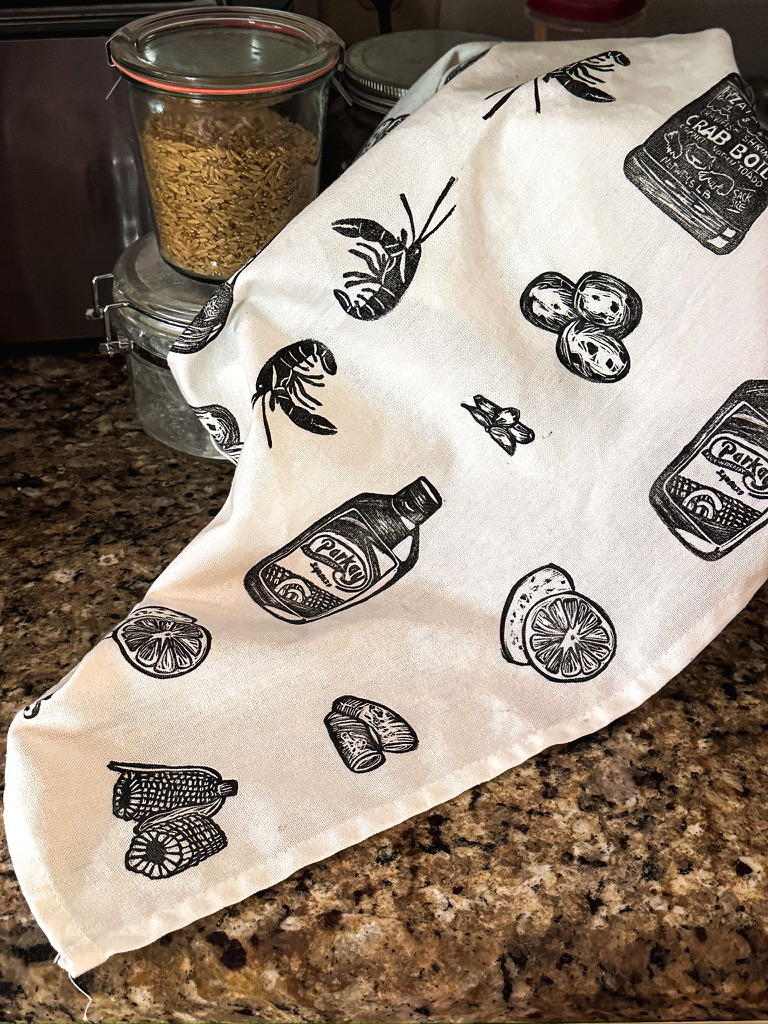 Crawfish Boil Tea Towel