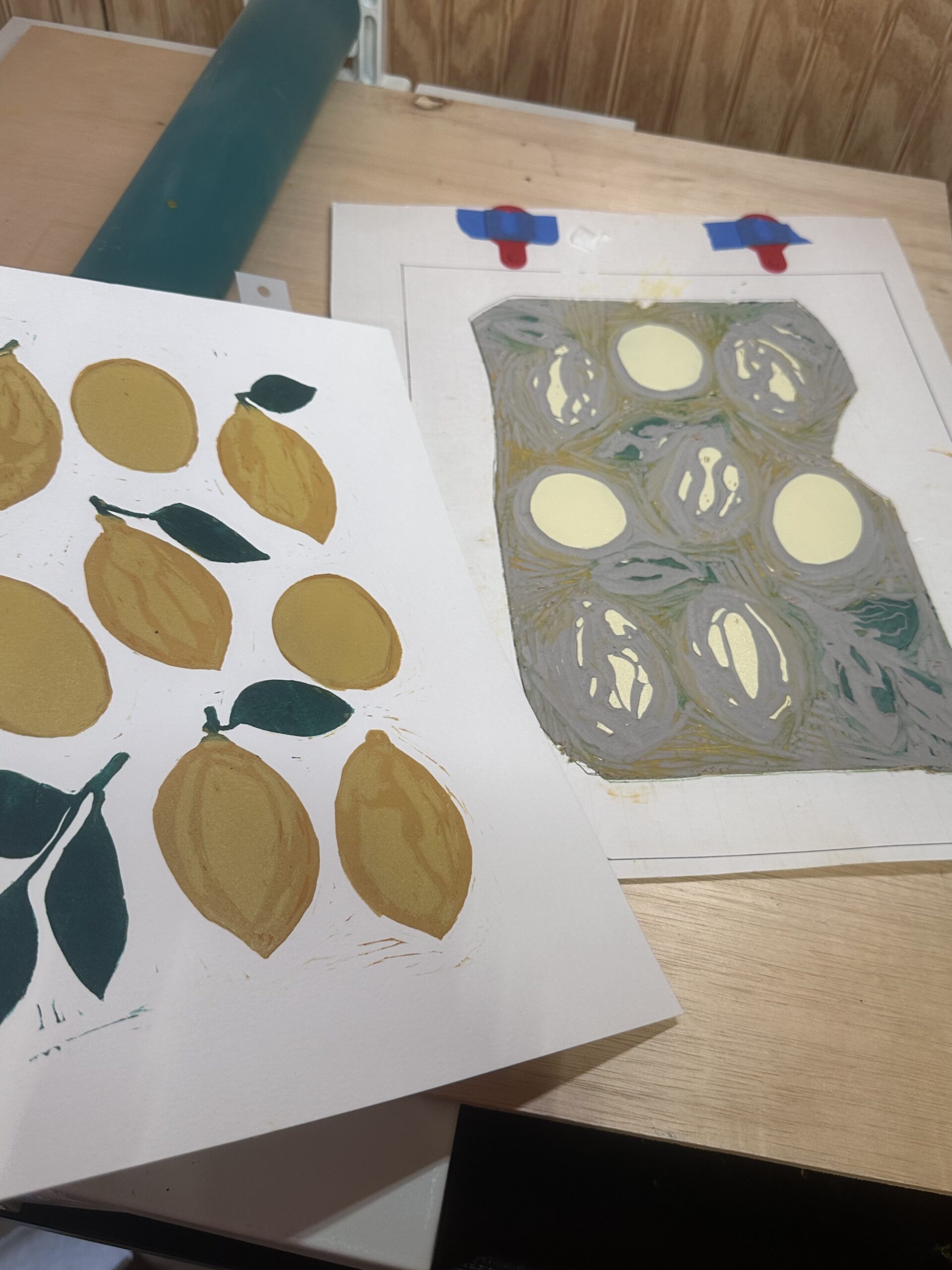 Lemon Reduction Linocut Kitchen Art - Image 9