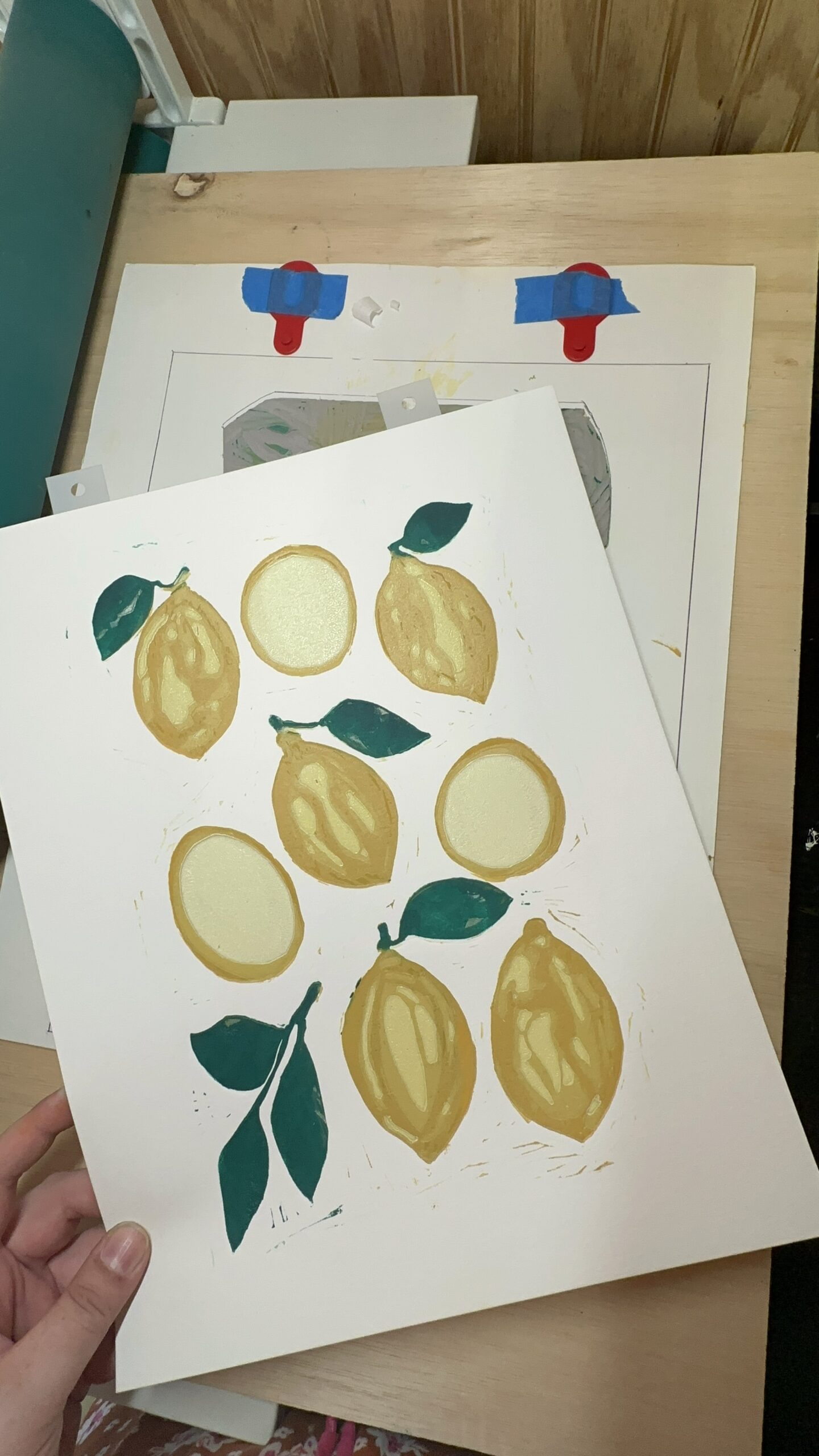Lemon Reduction Linocut Kitchen Art - Image 8