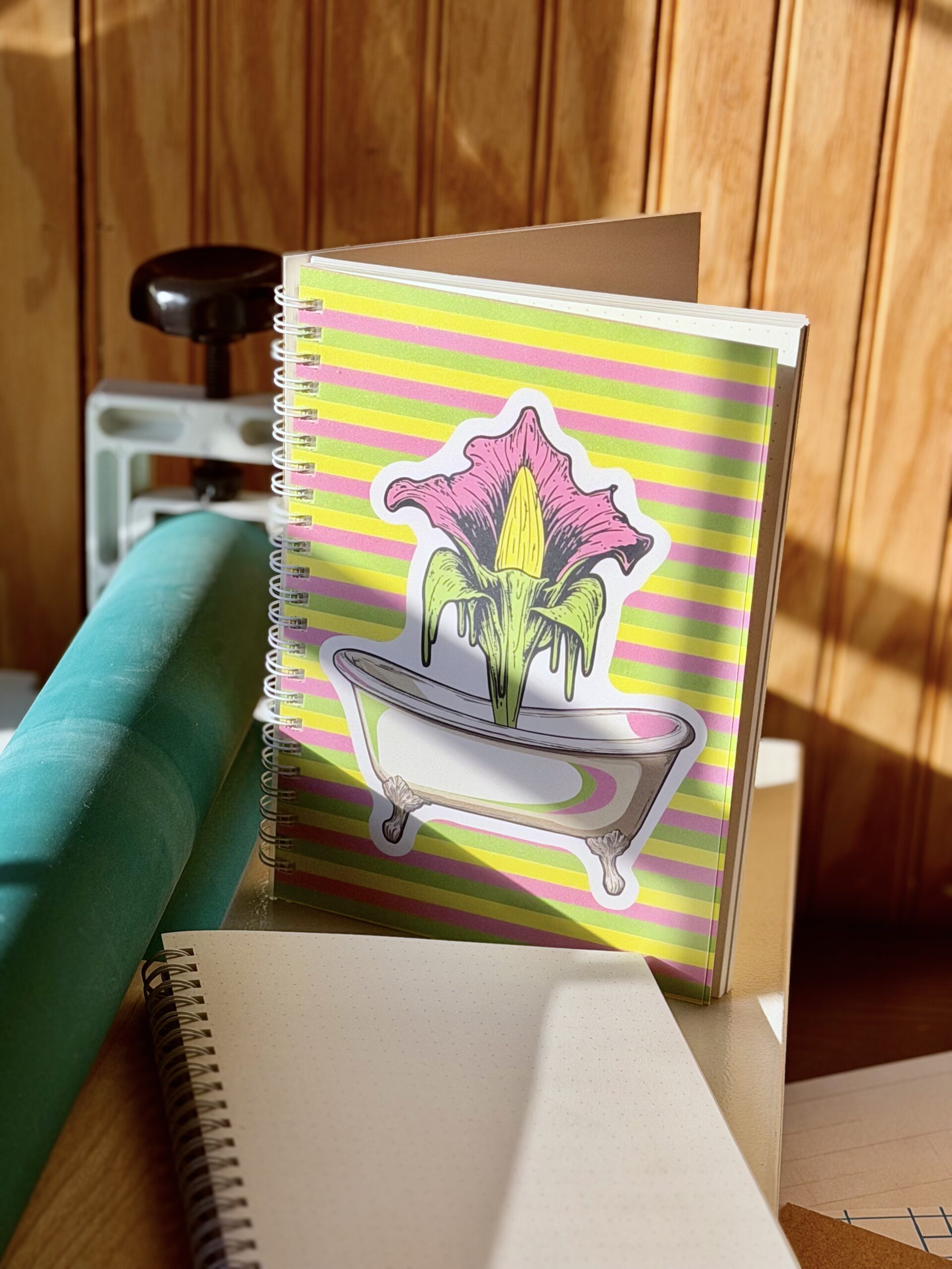 Corpse Flower Bath Spiral Notebook - Image 2