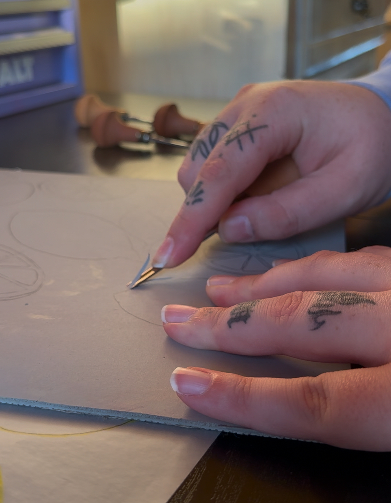 Lemon Reduction Linocut Kitchen Art - Image 13