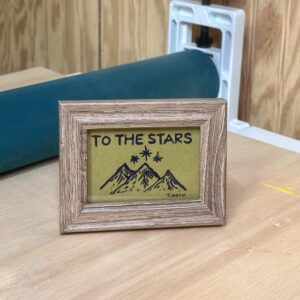 To The Stars Block Print Artwork