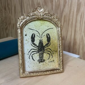 Crawfish Block Print Flat Artwork