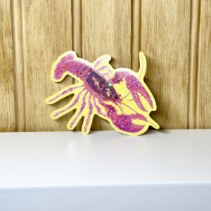 Sparkly Crawfish Sticker