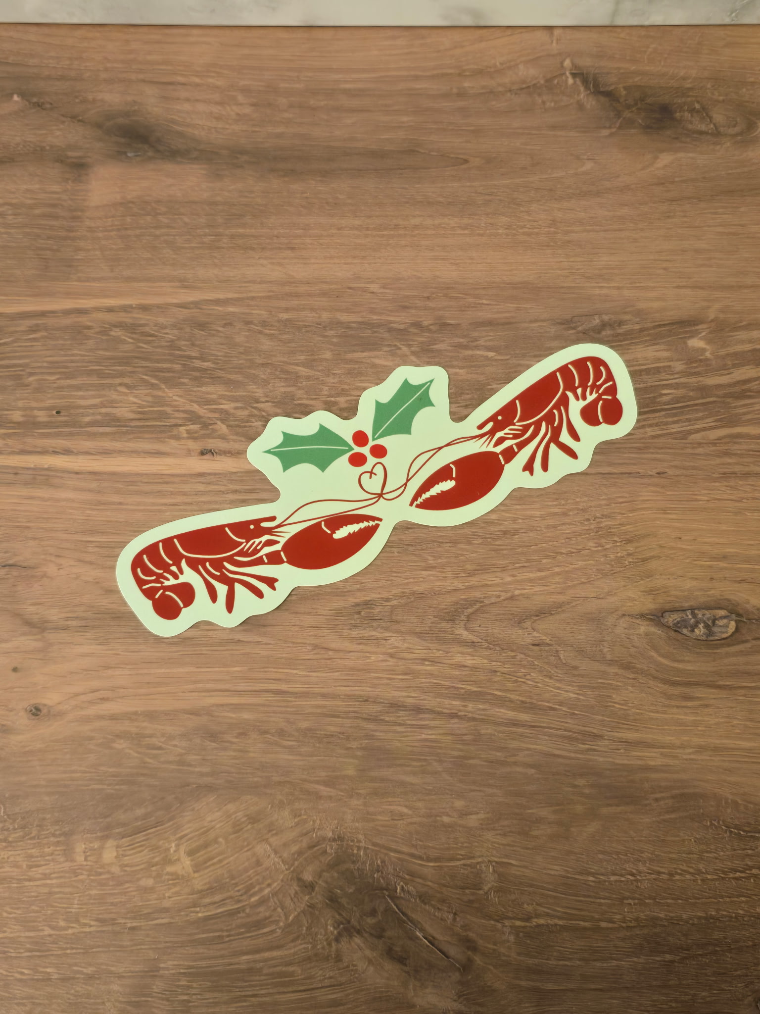 Mistletoe Crawfish Bookmark