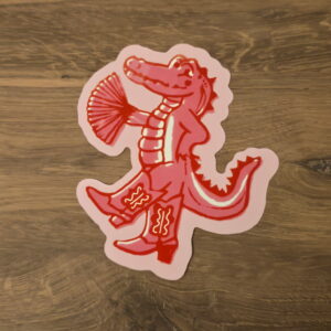 Sassy Alligator Showgirl Bookmark