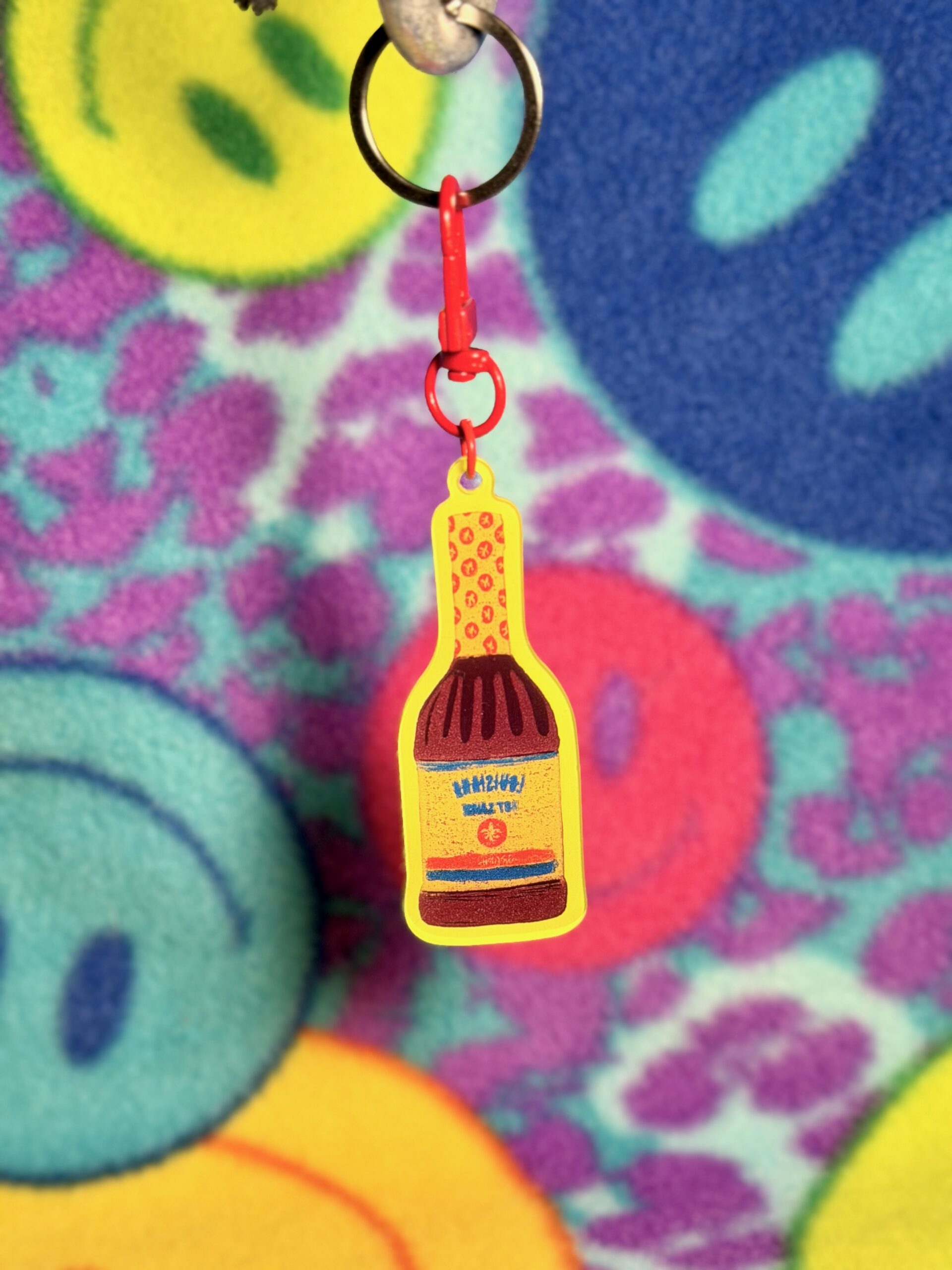 Louisiana Hot Sauce Keychain