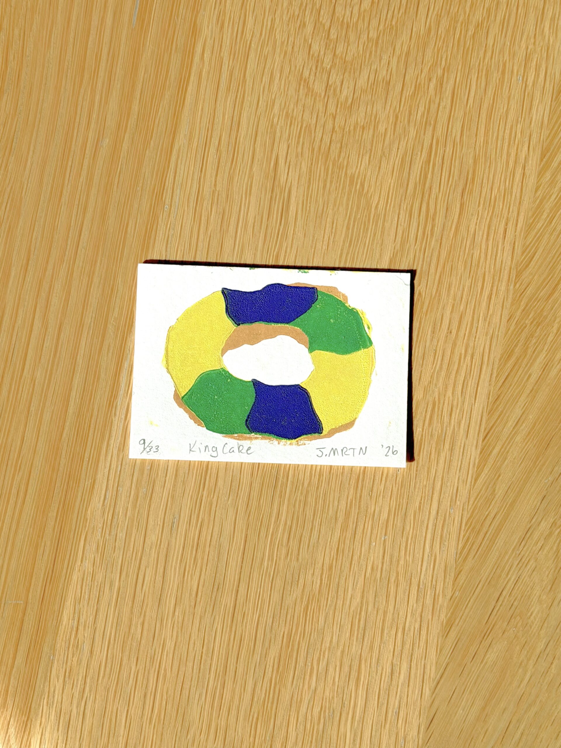 Mardi Gras Mini Print ACEO - Image 5