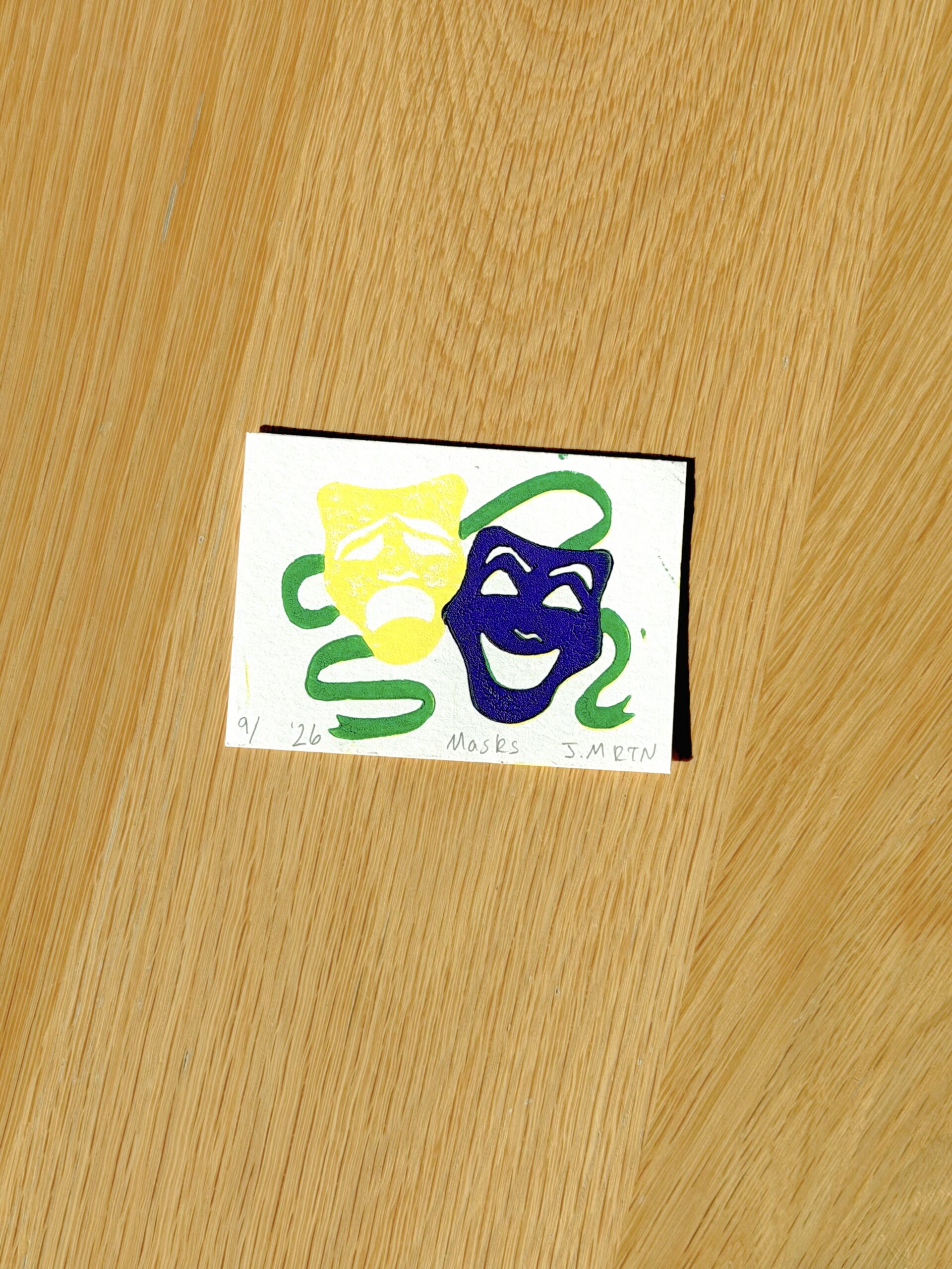 Mardi Gras Mini Print ACEO - Image 3