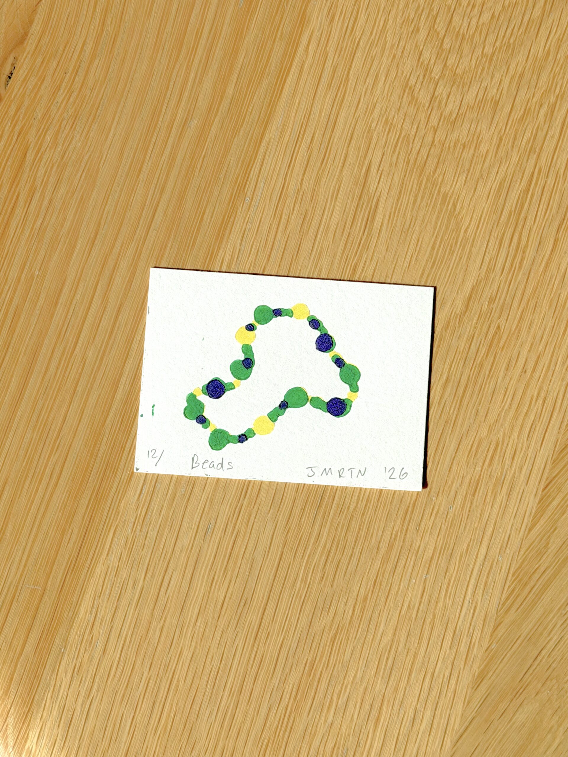 Mardi Gras Mini Print ACEO - Image 2