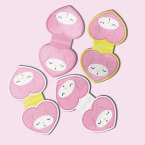 Sleepy Bunny Magnetic Bookmark