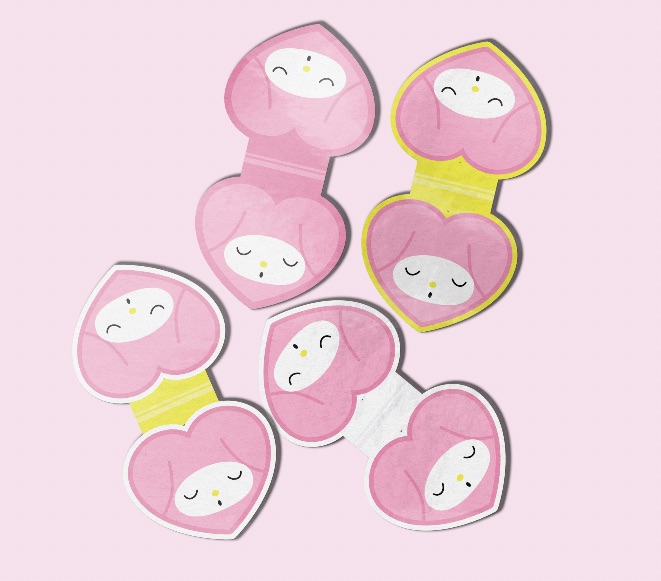 Sleepy Bunny Magnetic Bookmark