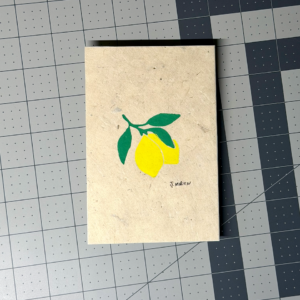 Lemon Block Print Artwork