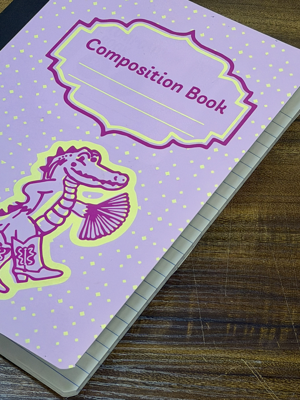 Sassy Alligator Composition Notebook - Image 2
