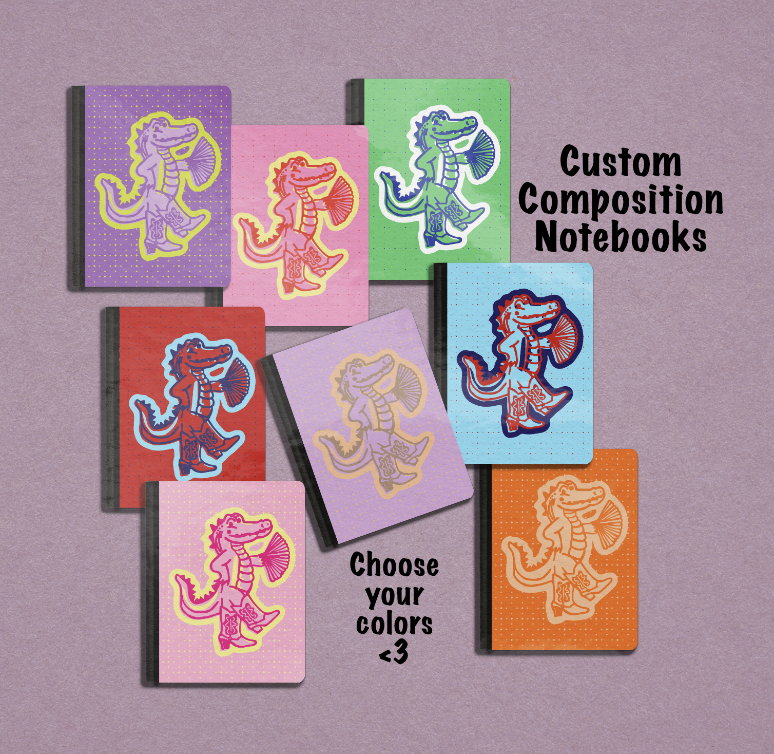 Sassy Alligator Composition Notebook - Image 7