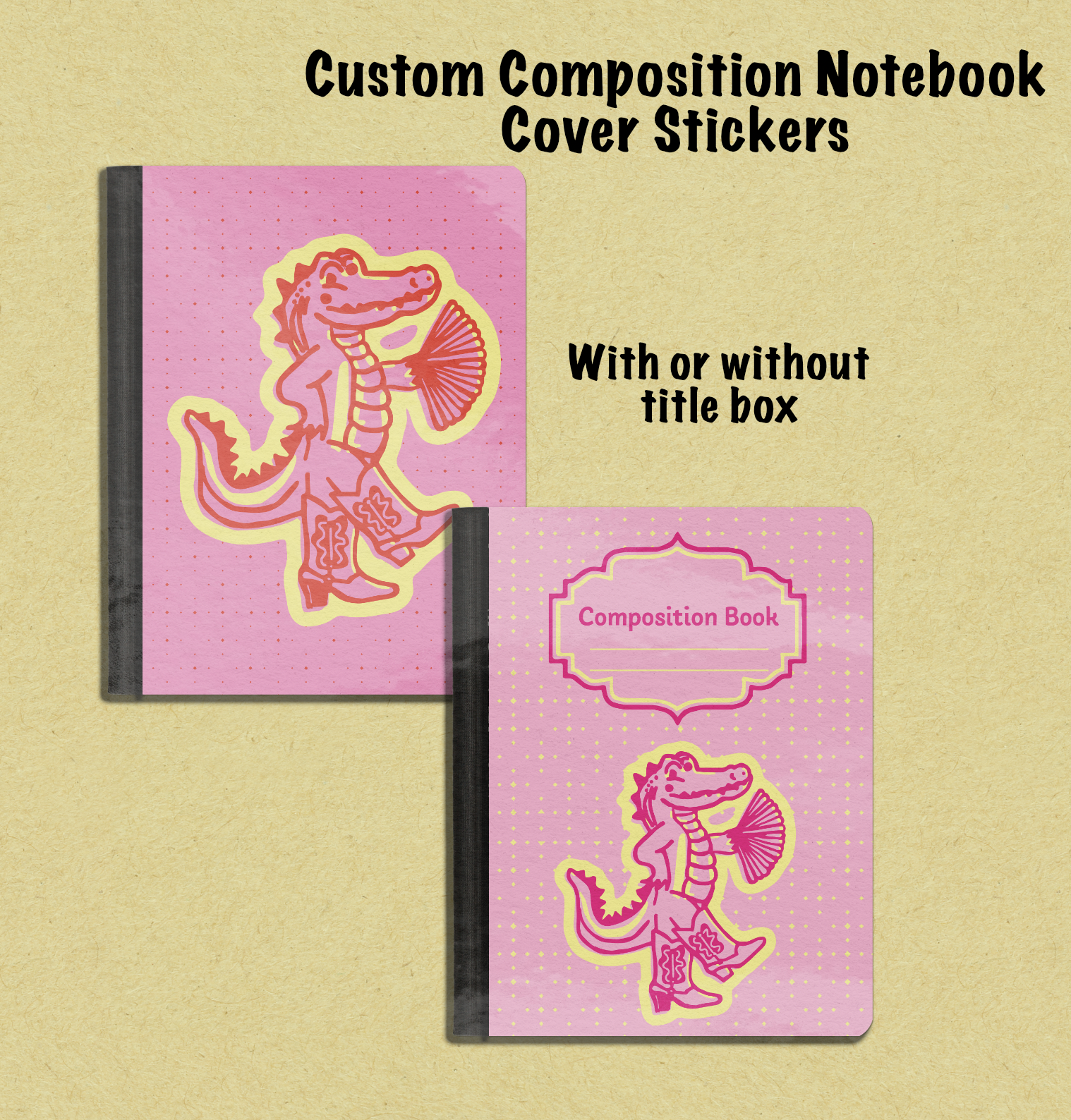 Sassy Alligator Composition Notebook