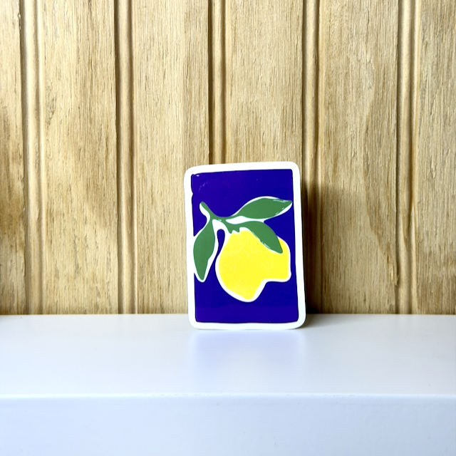 Lemon Abstract Sticker - Image 3