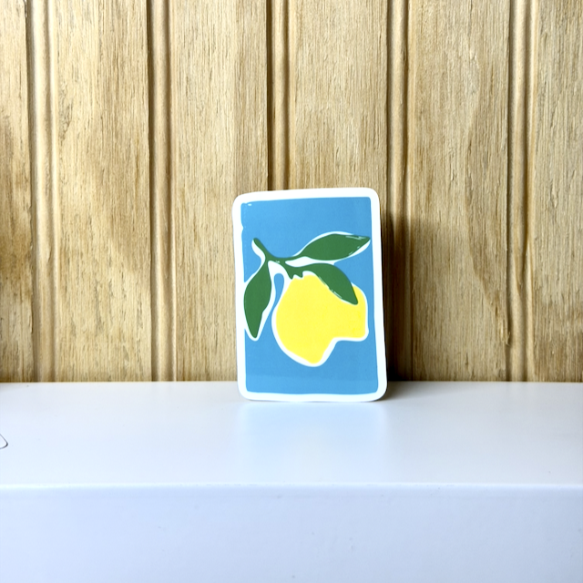 Lemon Abstract Sticker - Image 4