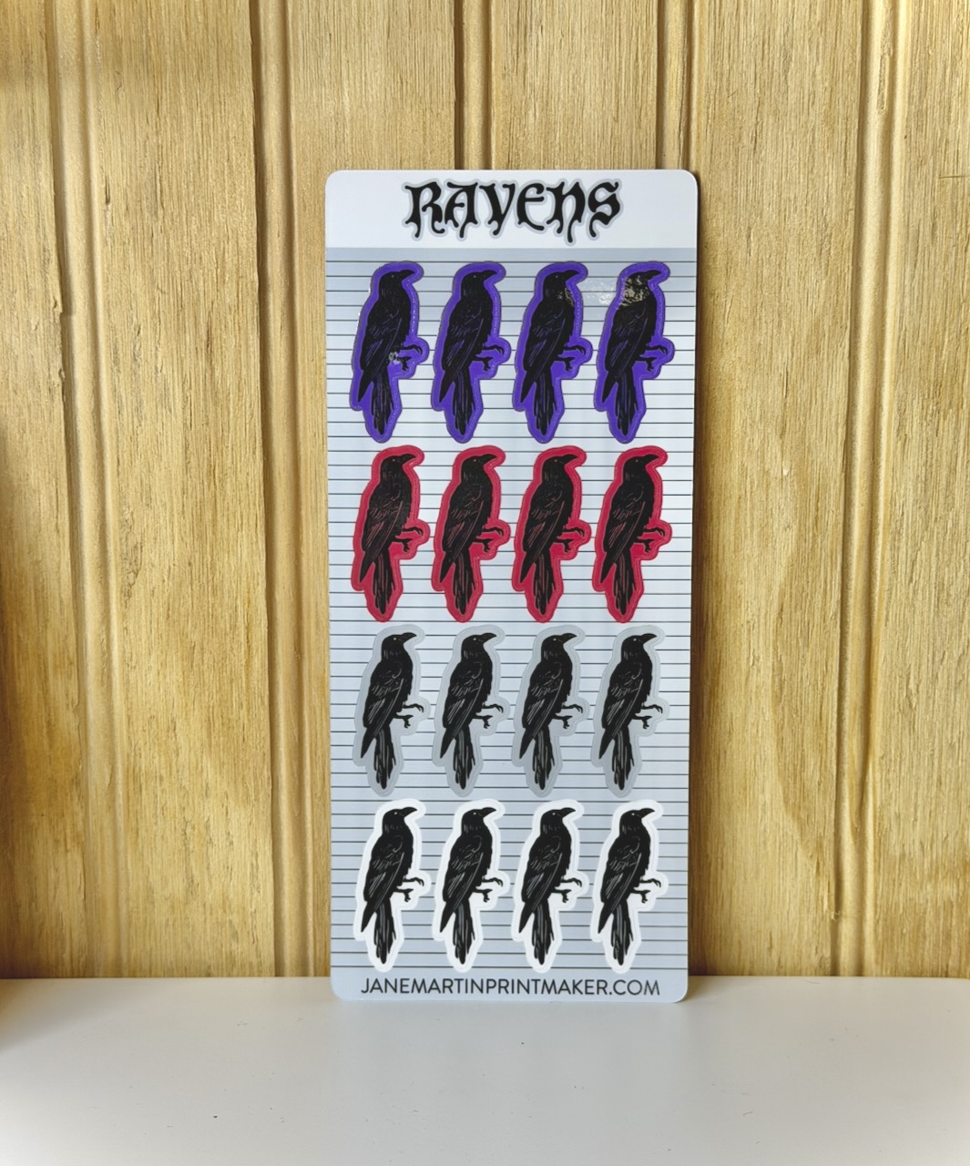 Raven Sticker Sheet