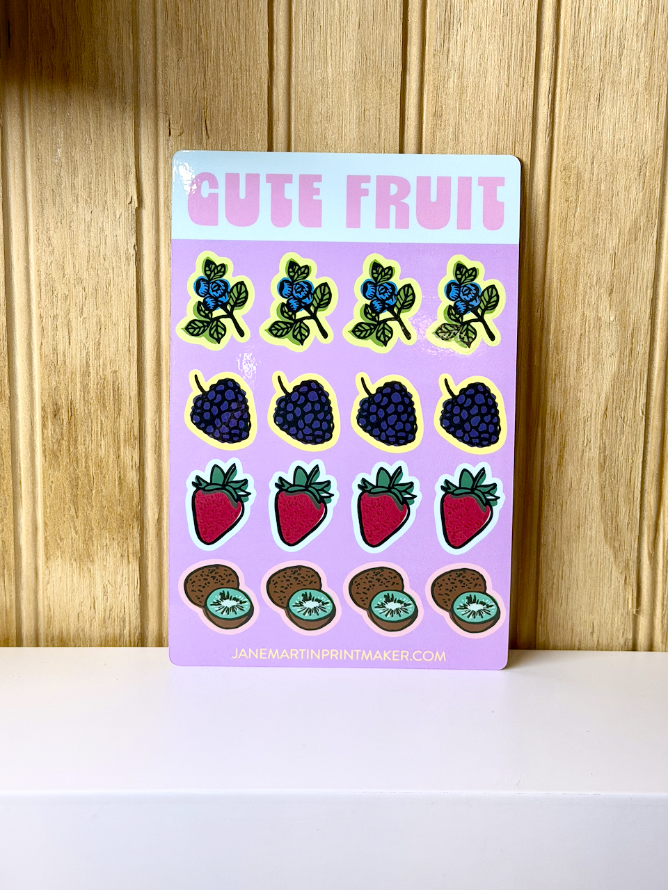 Cute Fruit Sticker Sheet