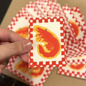 Shrimp ACEO - Image 3