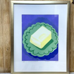 Butter Time Reduction Linoprint Artwork