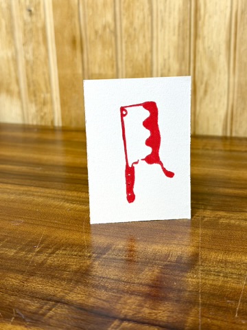 Bloody Knife ACEO Artwork