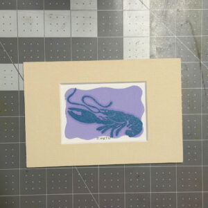 Crawfish Matted Artwork