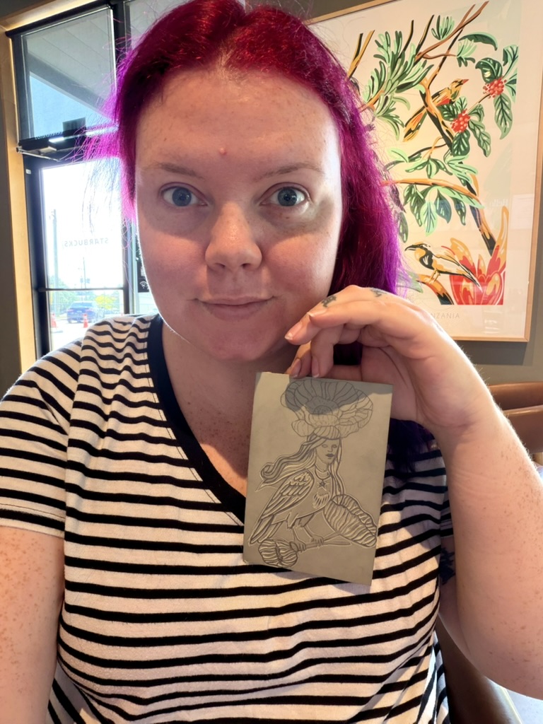 Poppy Sirin Linocut Artwork - Image 3