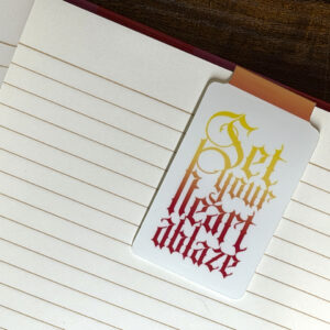 Set Your Heart Ablaze Magnetic Bookmark