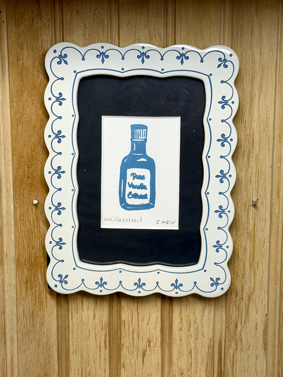 Vanilla Extract White Framed Artwork