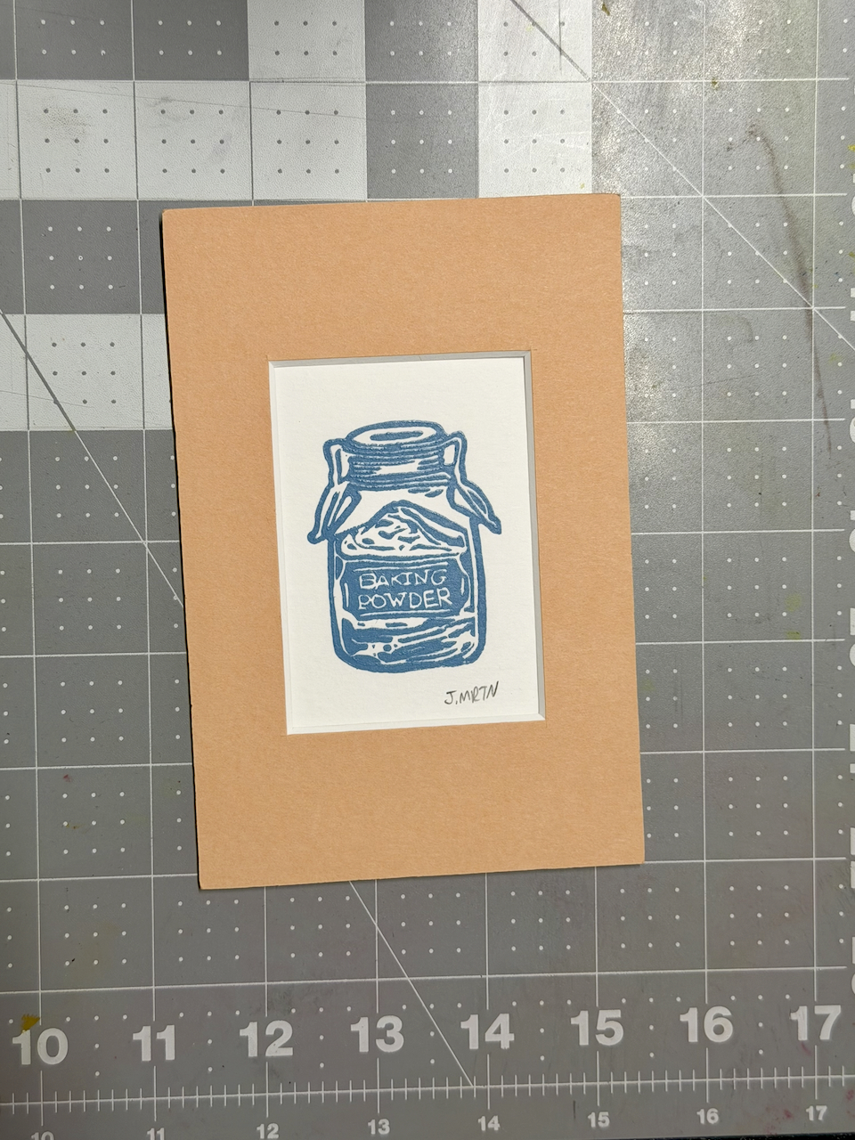 Baking Powder Matted Artwork